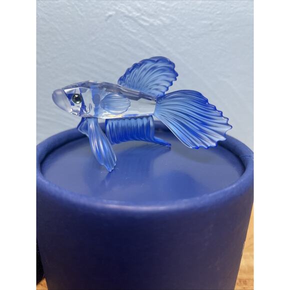 Swarovski Siamese Fighting Fish Blue Crystal Figurine 236718 MINT original box - Picture 9 of 16